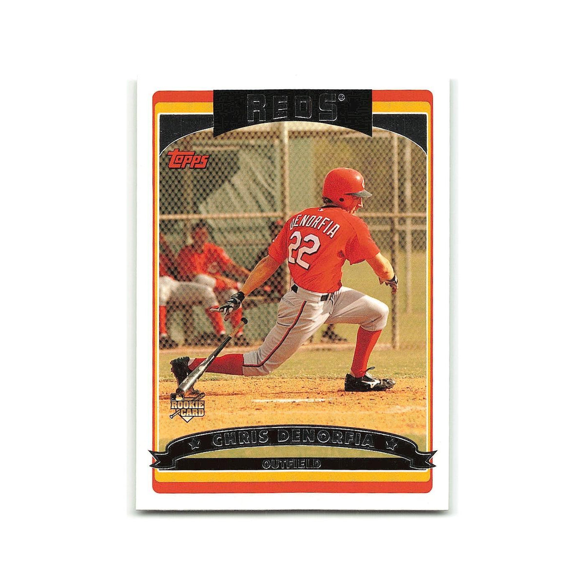 Chris Denorfia Rookie 2006 Topps #302 Cincinnati Reds Baseball Card NM
