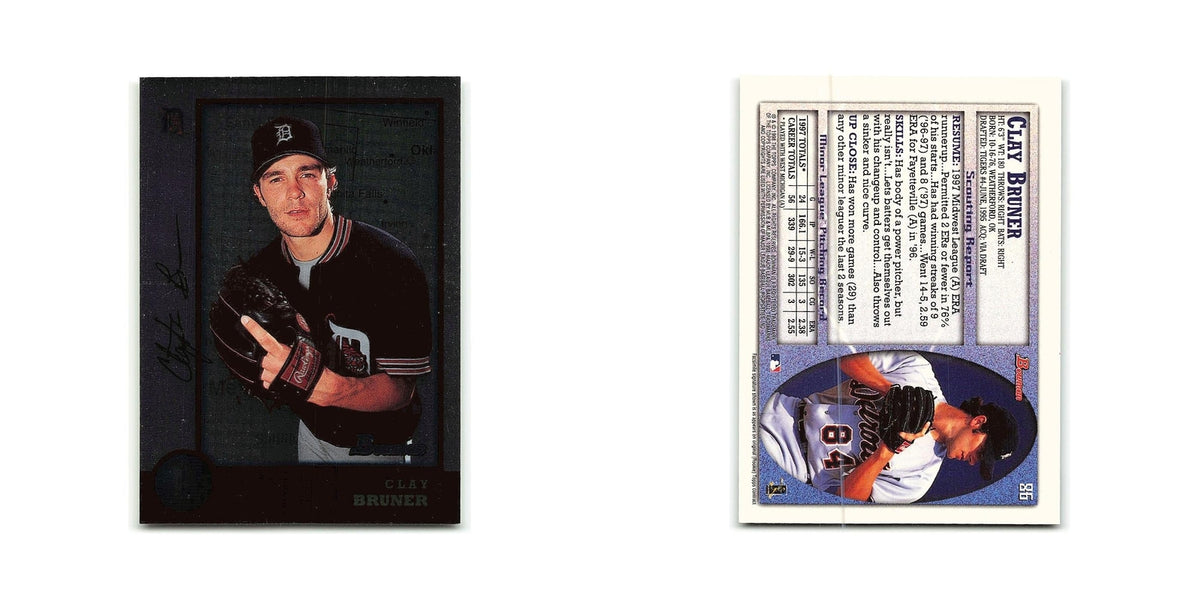 Clay Bruner 1998 Bowman #86 Detroit Tigers Baseball Card NM