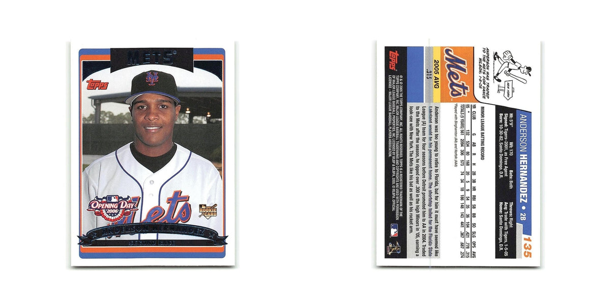 Anderson Hernandez Rookie 2006 Topps Opening Day #135 New York Mets NM