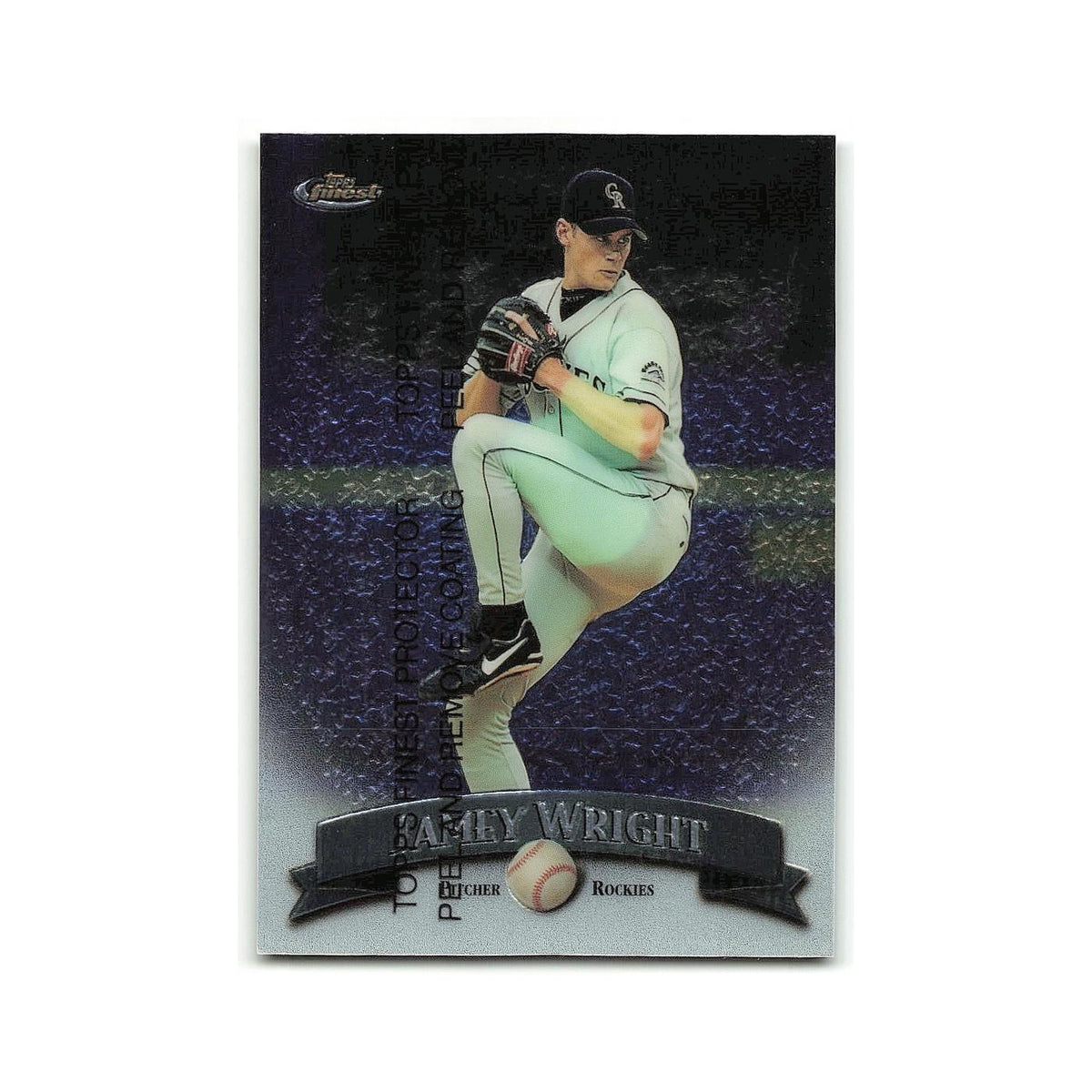 Jamey Wright 1998 Topps Finest w Coating #69 Colorado Rockies Baseball Card NM