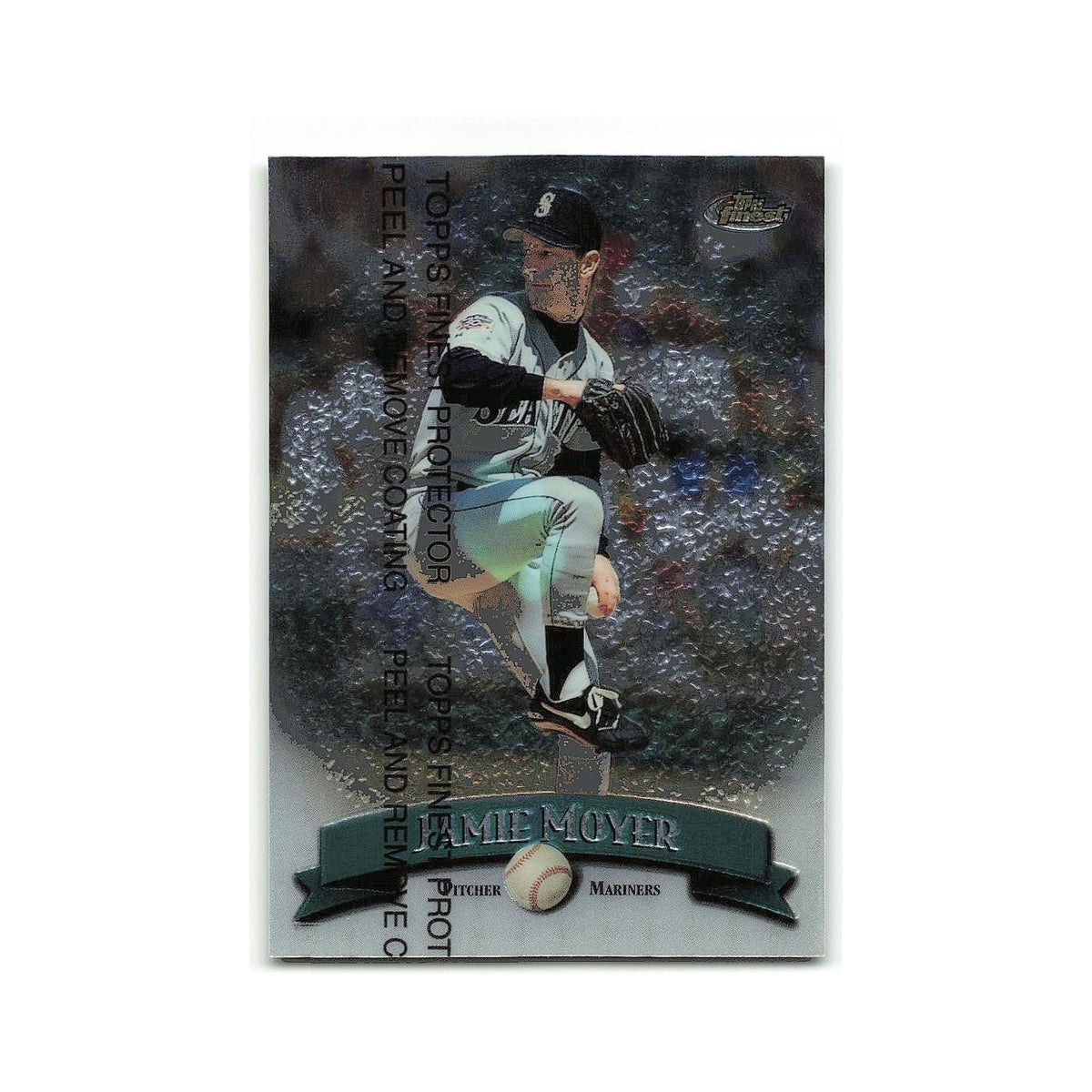 Jamie Moyer 1998 Topps Finest w Coating #63 Seattle Mariners Baseball Card NM
