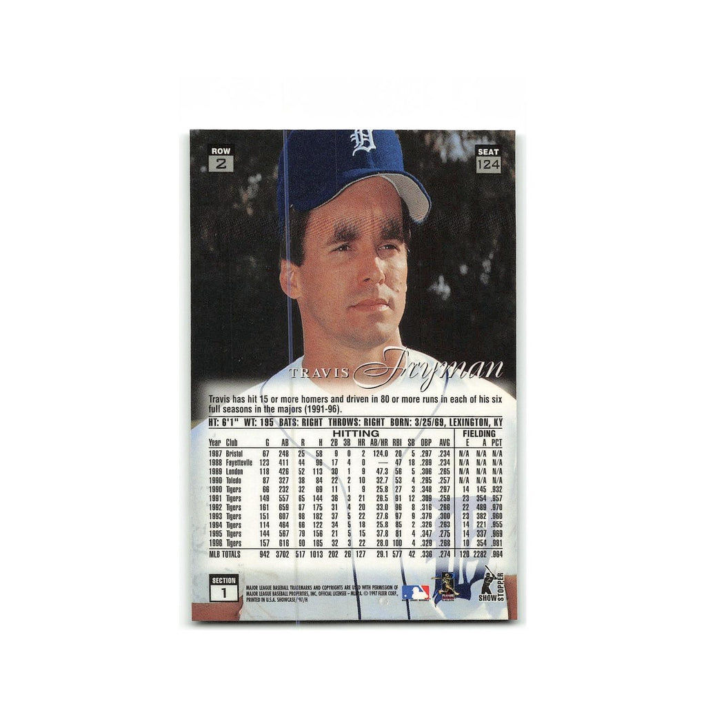 Travis Fryman 1997 Flair Showcase #124 Detroit Tigers Baseball Card NM