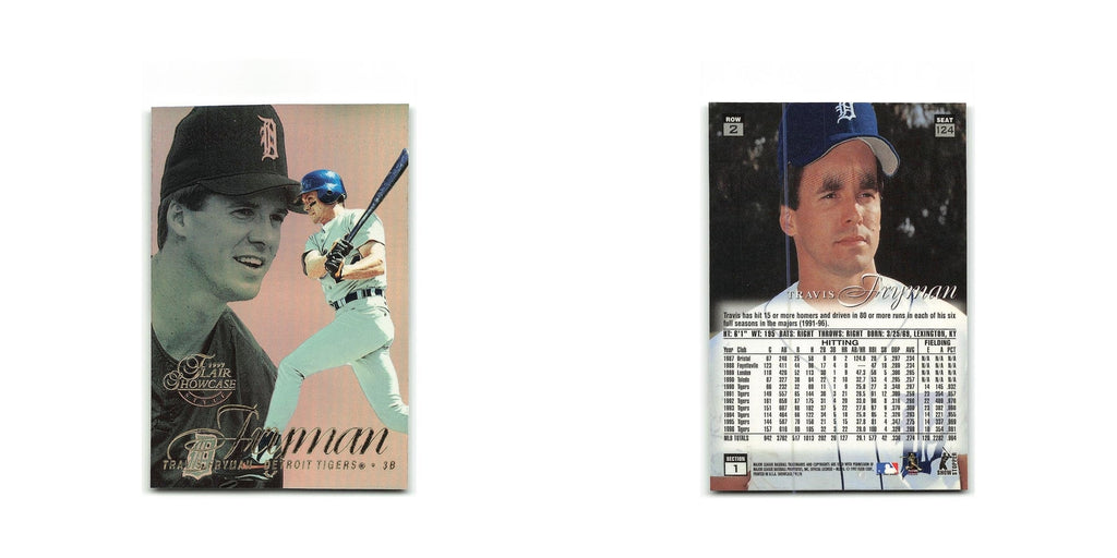 Travis Fryman 1997 Flair Showcase #124 Detroit Tigers Baseball Card NM
