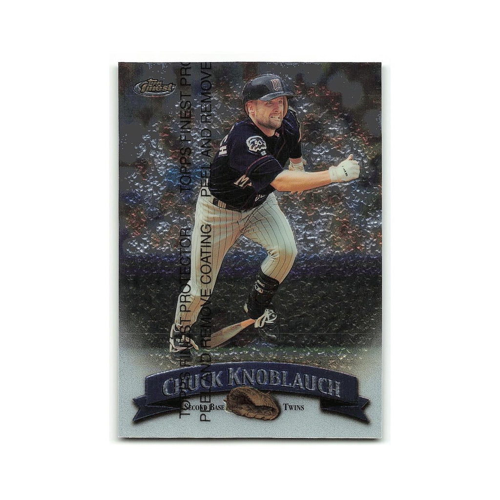 Chuck Knoblauch 1998 Topps Finest w Coating #110 Minnesota Twins NM