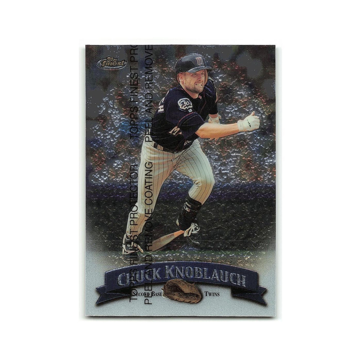 Chuck Knoblauch 1998 Topps Finest w Coating #110 Minnesota Twins NM