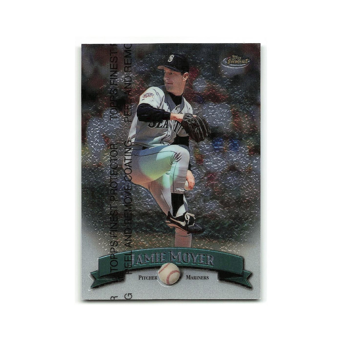 Jamie Moyer 1998 Topps Finest w Coating #63 Seattle Mariners Baseball Card NM