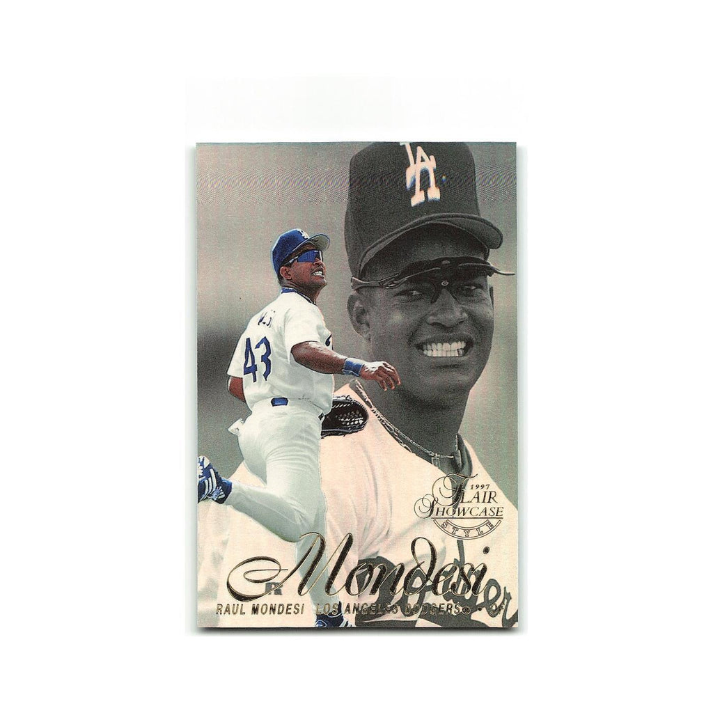 Raul Mondesi 1997 Flair Showcase #43 Los Angeles Dodgers Baseball Card NM