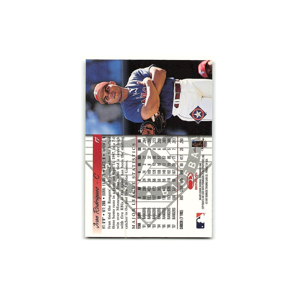 Ivan Rodriguez 1998 Donruss #17 Texas Rangers Baseball Card NM