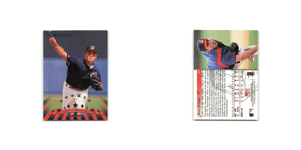 Jaret Wright Rookie 1998 Donruss #81 Cleveland Indians Baseball Card NM