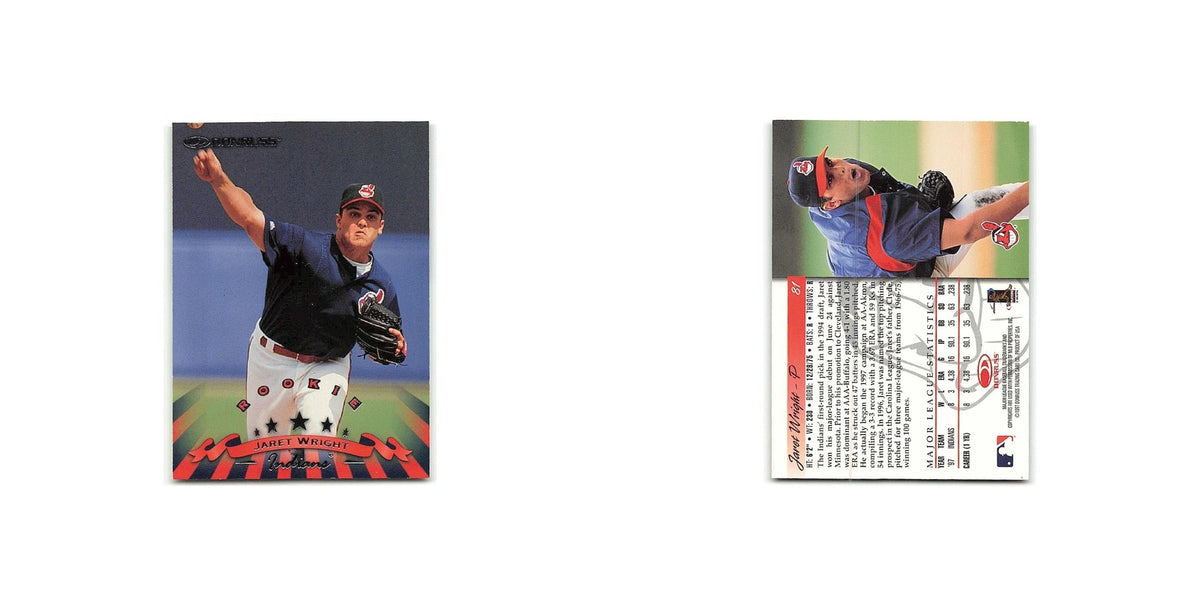Jaret Wright Rookie 1998 Donruss #81 Cleveland Indians Baseball Card NM
