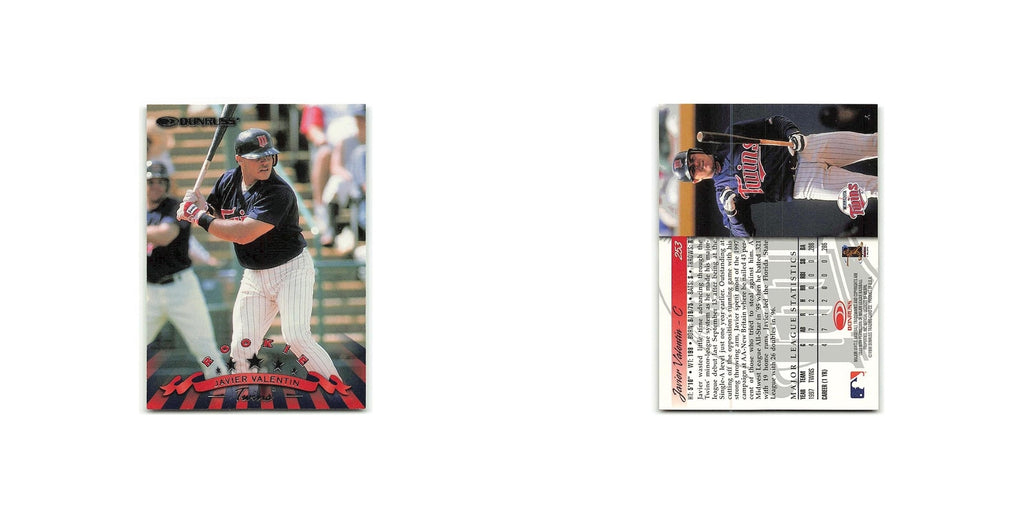 Javier Valentin Rookie 1998 Donruss #253 Minnesota Twins Baseball Card NM