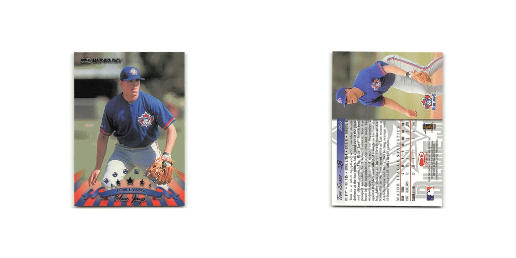 Tom Evans Rookie 1998 Donruss #250 Toronto Blue Jays Baseball Card NM