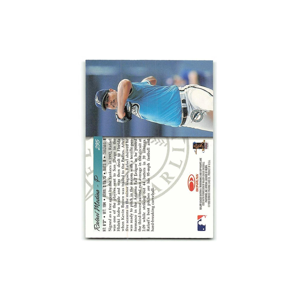 Rafael Medina Rookie 1998 Donruss #295 Florida Marlins Baseball Card NM