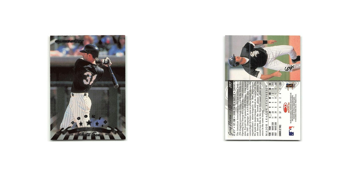 Greg Norton Rookie 1998 Donruss #287 Chicago White Sox Baseball Card NM