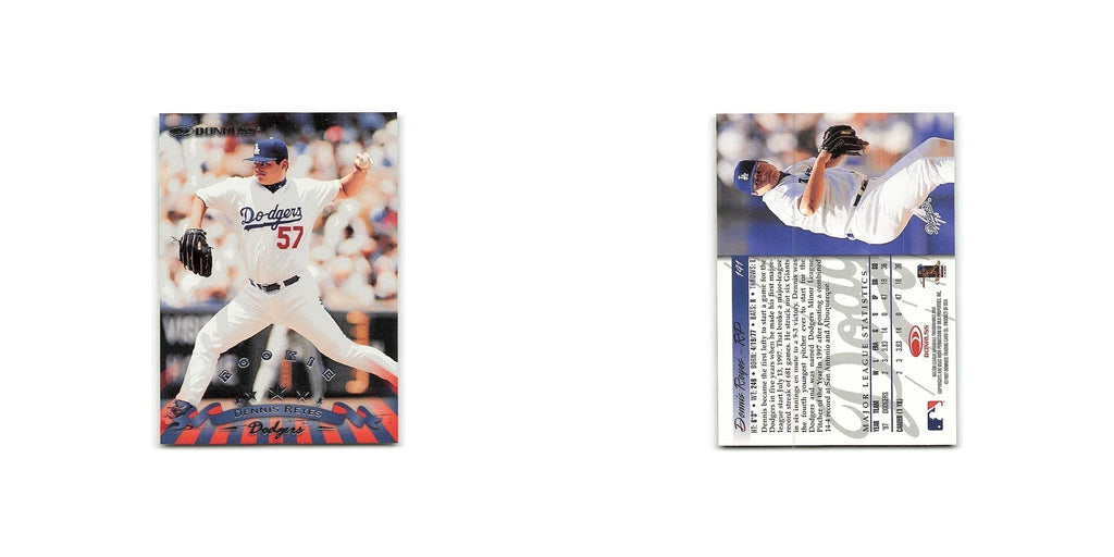Dennis Reyes Rookie 1998 Donruss #141 Los Angeles Dodgers Baseball Card NM