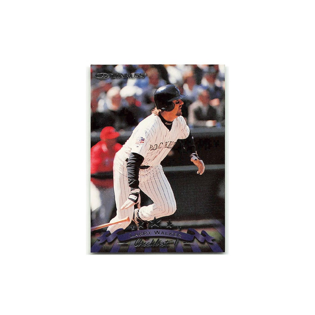 Larry Walker 1998 Donruss #166 Checklist Baseball Card NM