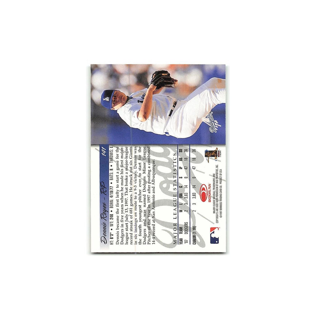 Dennis Reyes Rookie 1998 Donruss #141 Los Angeles Dodgers Baseball Card NM