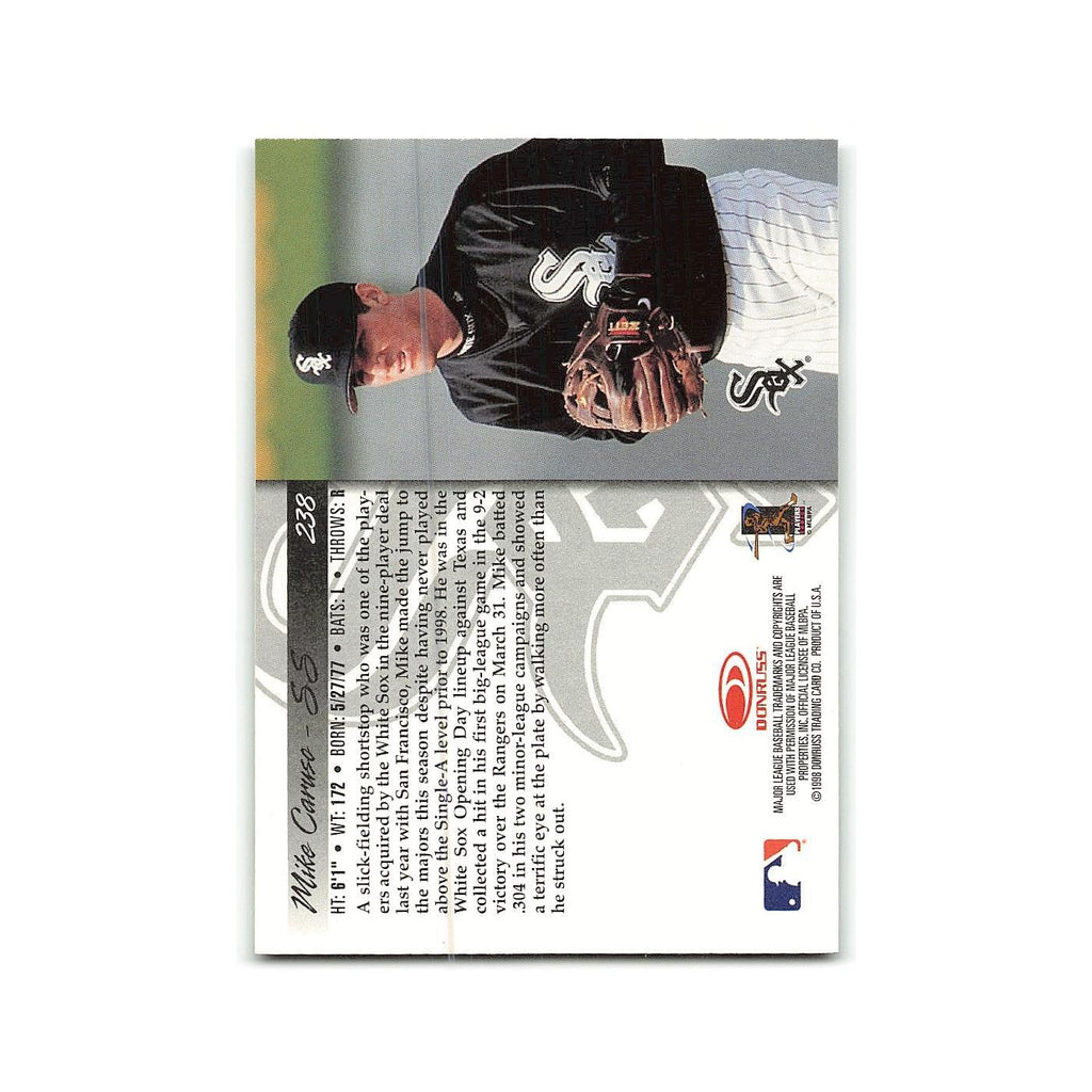 Mike Caruso Rookie 1998 Donruss #238 Chicago White Sox Baseball Card NM
