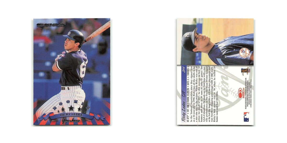 Ricky Ledee Rookie 1998 Donruss #314 New York Yankees Baseball Card NM