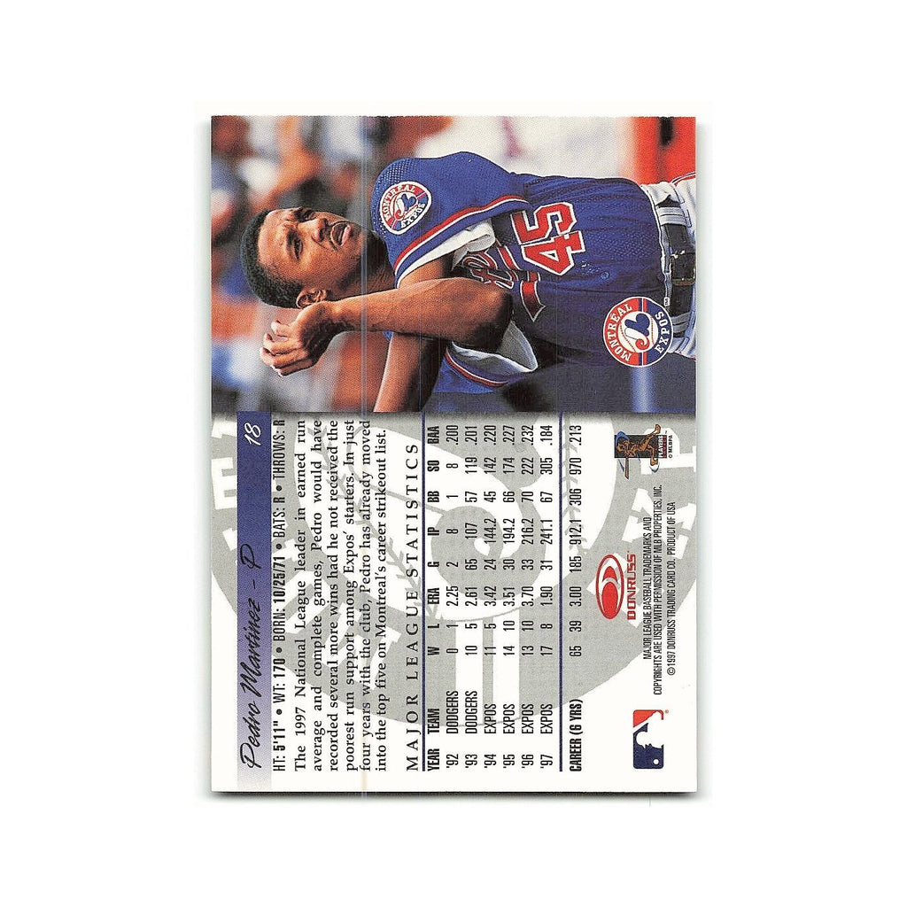 Pedro Martinez 1998 Donruss #18 Montreal Expos Baseball Card NM