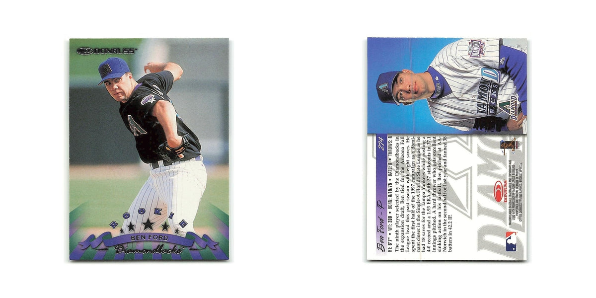 Ben Ford Rookie 1998 Donruss #274 Arizona Diamondbacks Baseball Card NM