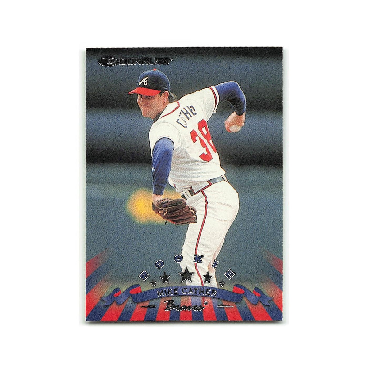 Mike Cather Rookie 1998 Donruss #264 Atlanta Braves Baseball Card NM
