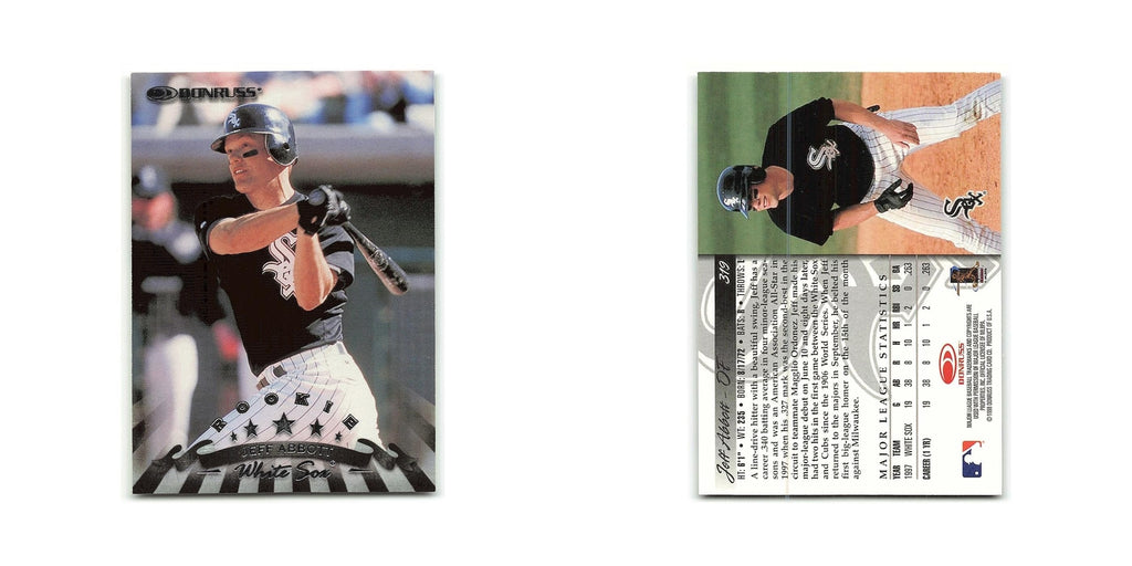 Jeff Abbott Rookie 1998 Donruss #319 Chicago White Sox Baseball Card NM