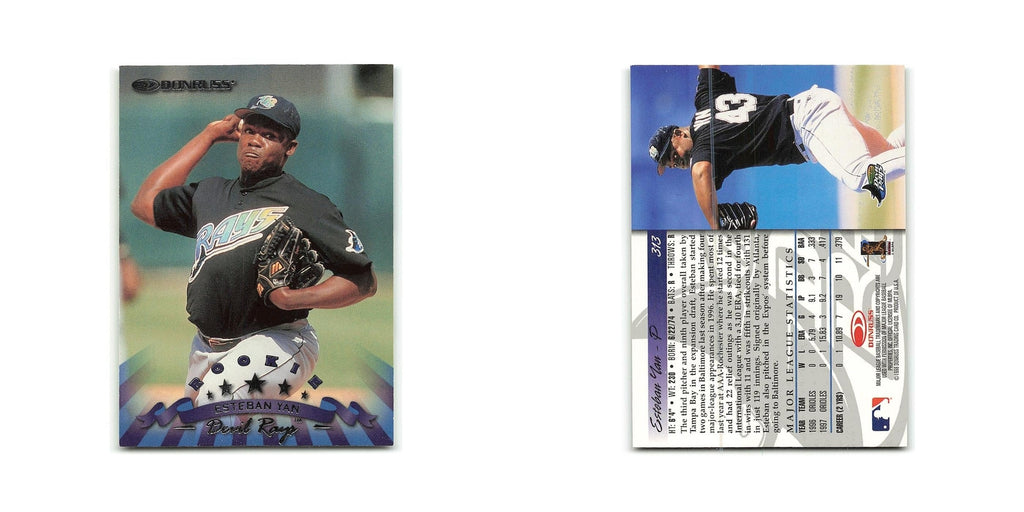 Esteban Yan Rookie 1998 Donruss #313 Tampa Bay Devil Rays Baseball Card NM
