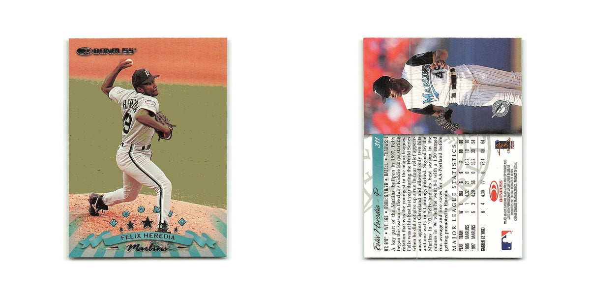 Felix Heredia Rookie 1998 Donruss #311 Florida Marlins Baseball Card NM