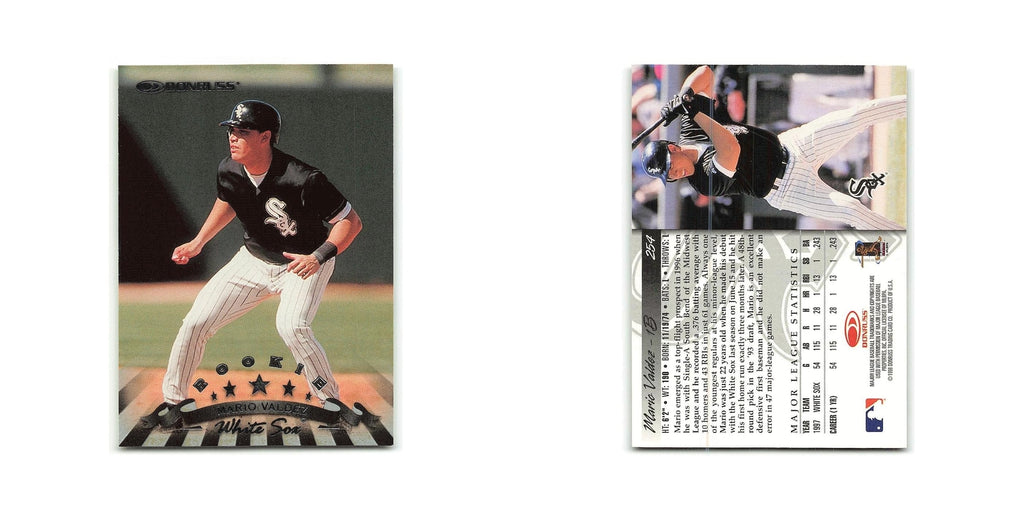 Mario Valdez Rookie 1998 Donruss #254 Chicago White Sox Baseball Card NM