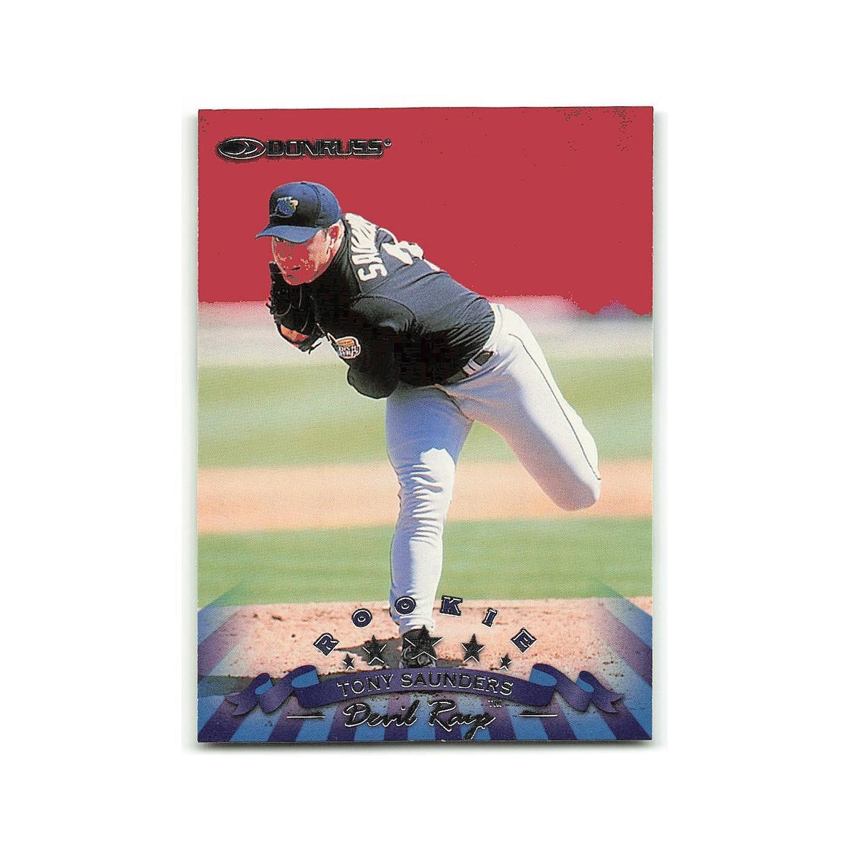 Tony Saunders Rookie 1998 Donruss #322 Tampa Bay Devil Rays Baseball Card NM