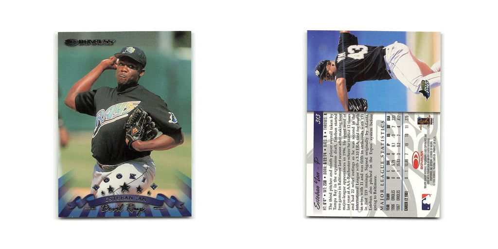 Esteban Yan Rookie 1998 Donruss #313 Tampa Bay Devil Rays Baseball Card NM