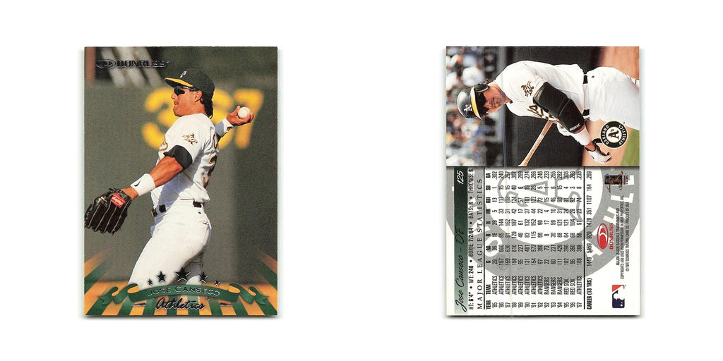 Jose Canseco 1998 Donruss #125 Oakland Athletics Baseball Card NM