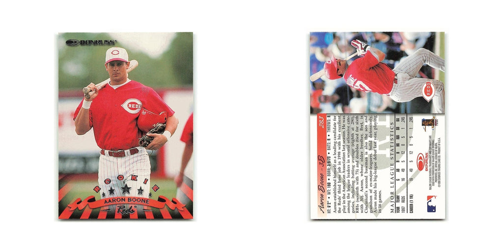 Aaron Boone Rookie 1998 Donruss #283 Cincinnati Reds Baseball Card NM