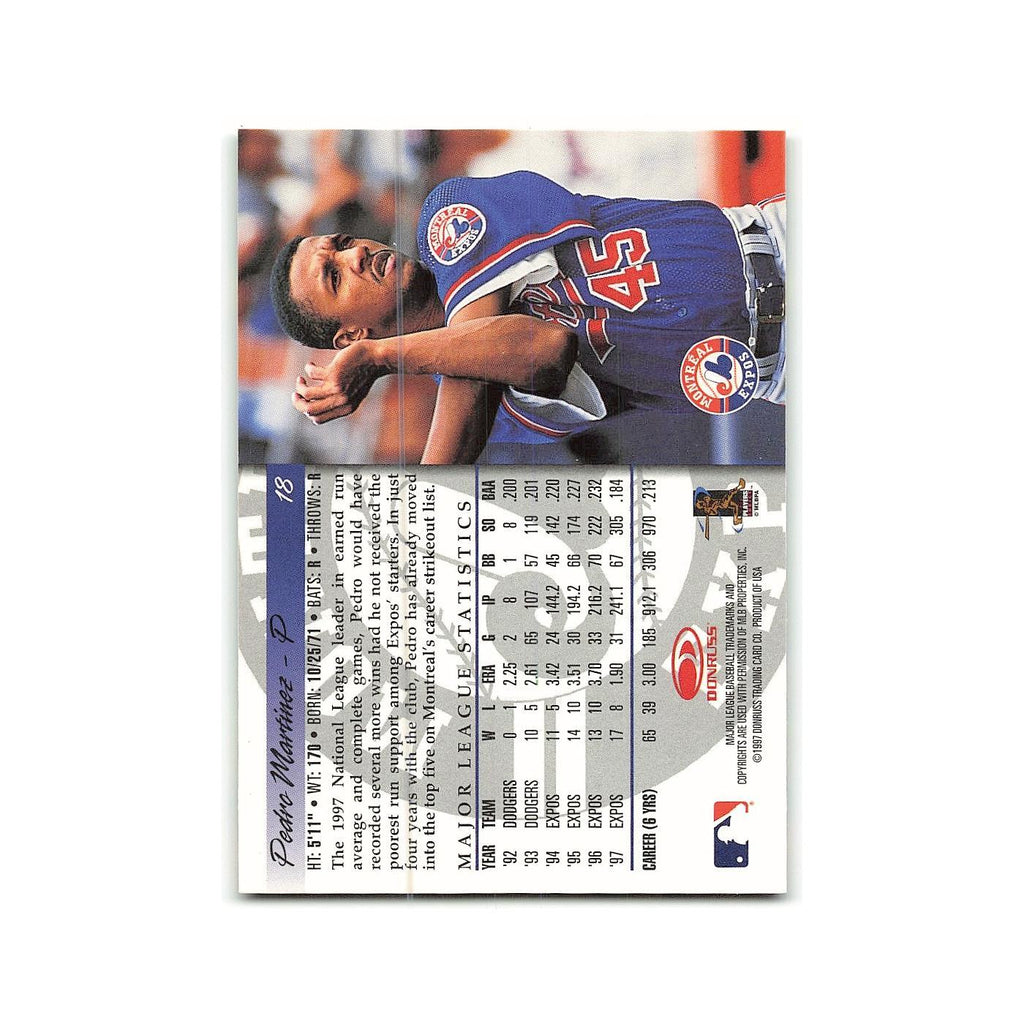 Pedro Martinez 1998 Donruss #18 Montreal Expos Baseball Card NM