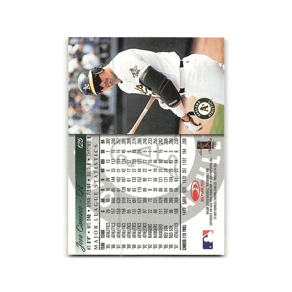 Jose Canseco 1998 Donruss #125 Oakland Athletics Baseball Card NM