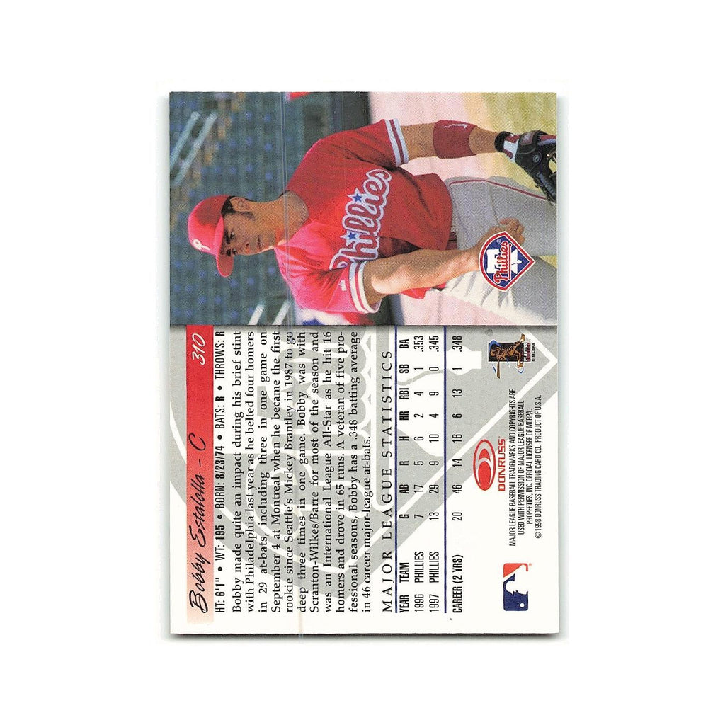 Bobby Estalella Rookie 1998 Donruss #310 Philadelphia Phillies Baseball Card NM