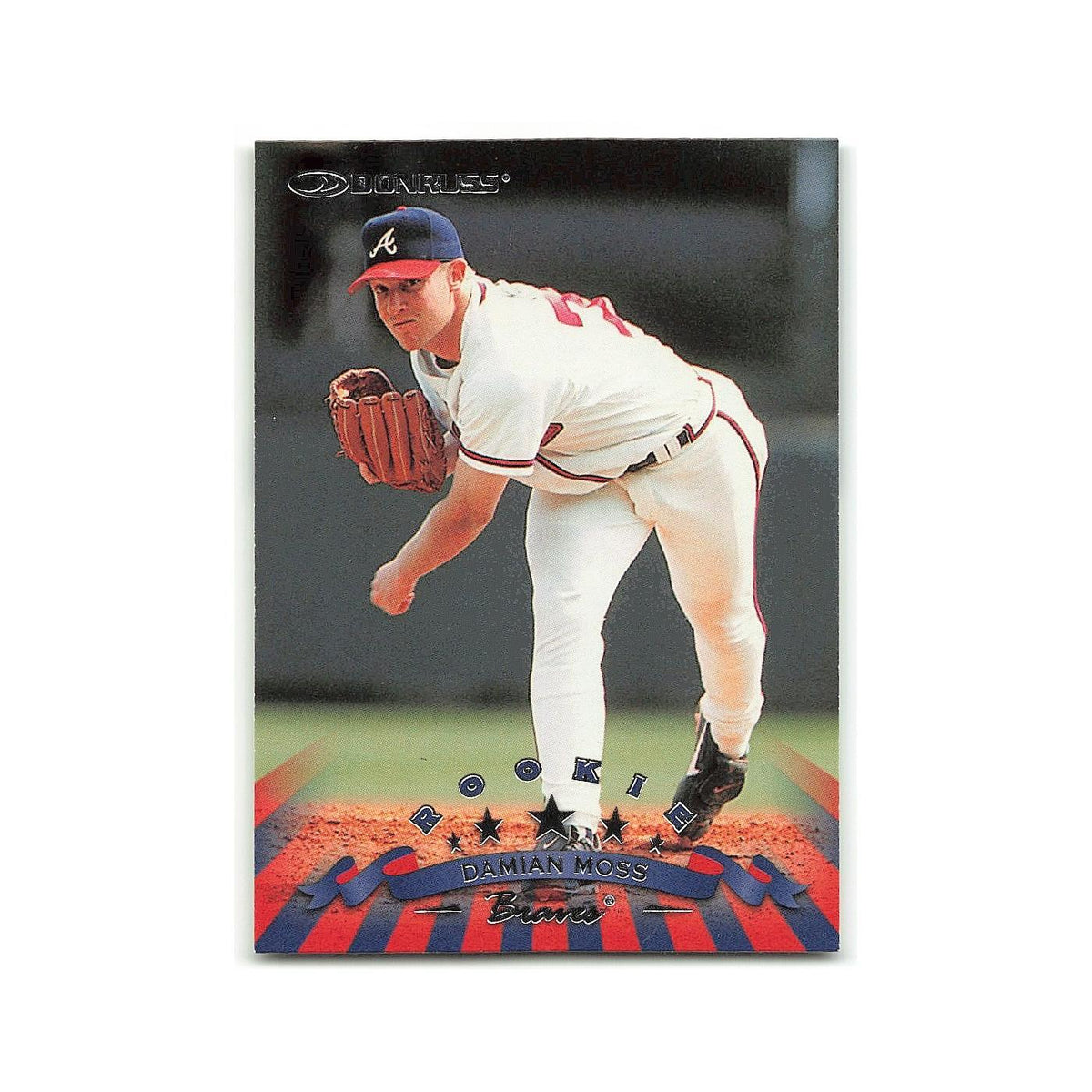 Damian Moss Rookie 1998 Donruss #317 Atlanta Braves Baseball Card NM