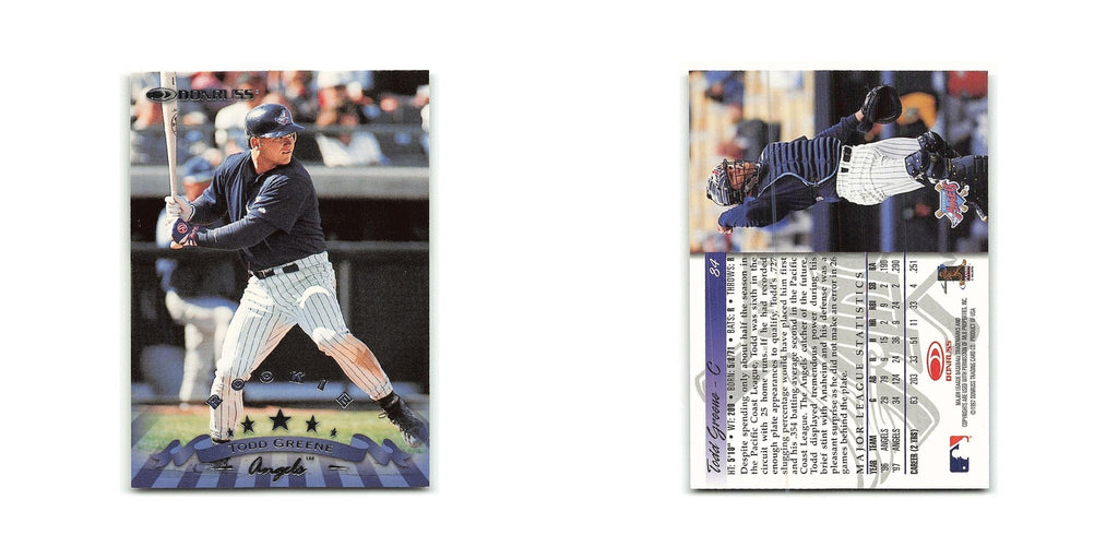 Todd Greene Rookie 1998 Donruss #84 Anaheim Angels Baseball Card NM