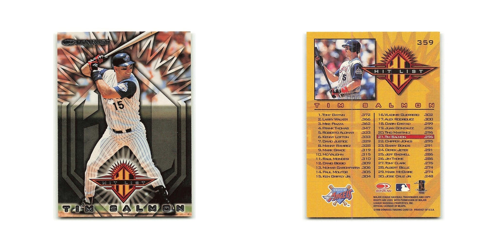 Tim Salmon 1998 Donruss #359 Anaheim Angels Baseball Card NM