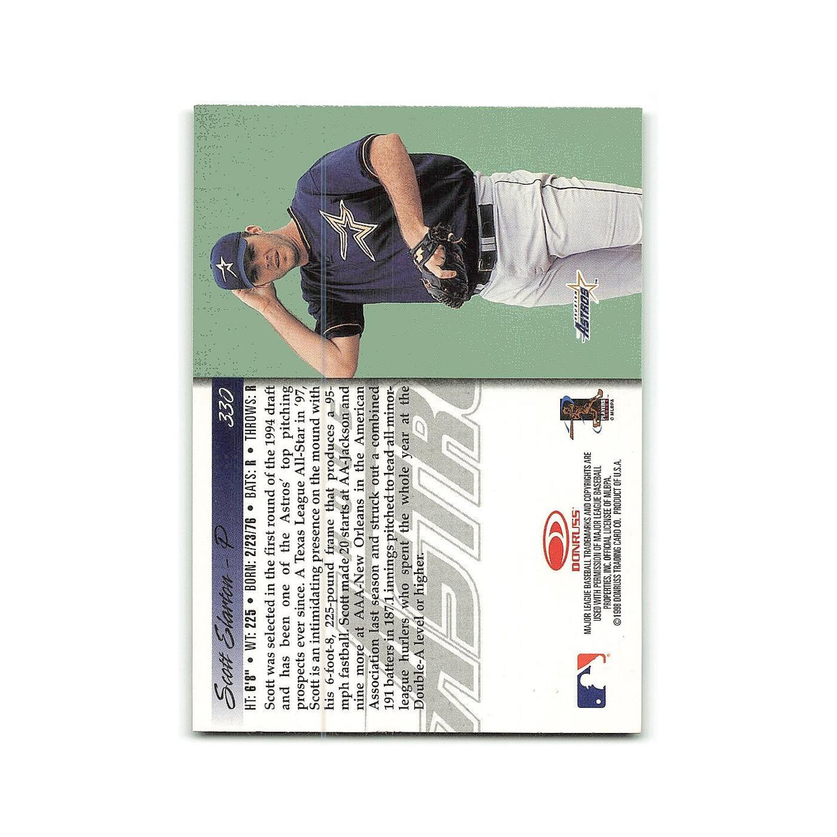 Scott Elarton Rookie 1998 Donruss #330 Houston Astros Baseball Card NM