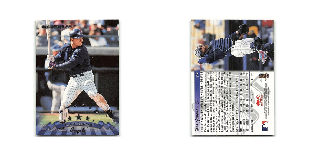 Todd Greene Rookie 1998 Donruss #84 Anaheim Angels Baseball Card NM