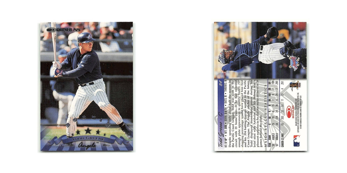 Todd Greene Rookie 1998 Donruss #84 Anaheim Angels Baseball Card NM