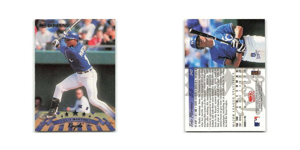 Felix Martinez Rookie 1998 Donruss #343 Kansas City Royals Baseball Card NM