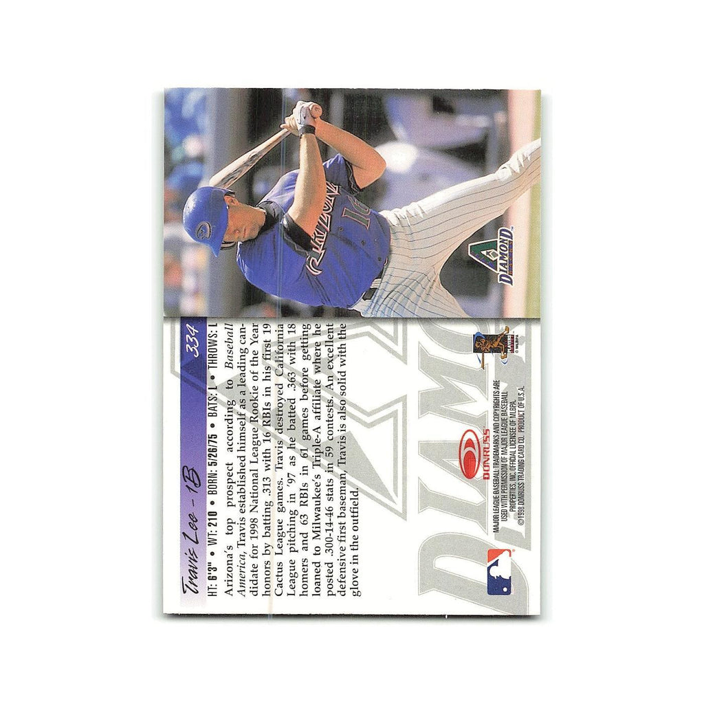Travis Lee Rookie 1998 Donruss #334 Arizona Diamondbacks Baseball Card NM
