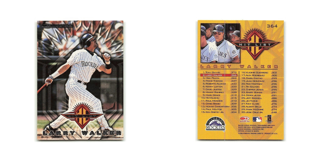 Larry Walker 1998 Donruss #364 Colorado Rockies Baseball Card NM