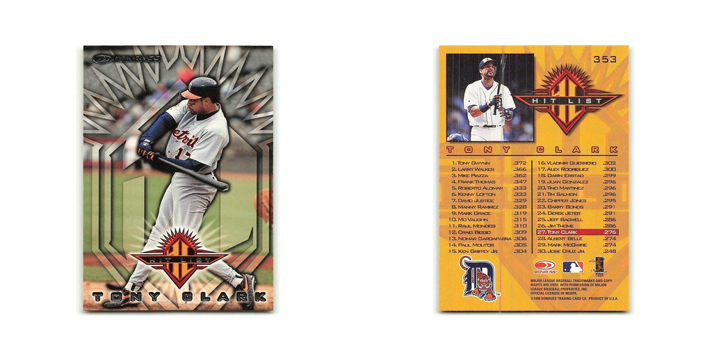 Tony Clark 1998 Donruss #353 Detroit Tigers Baseball Card NM