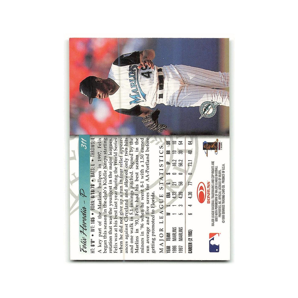 Felix Heredia Rookie 1998 Donruss #311 Florida Marlins Baseball Card NM