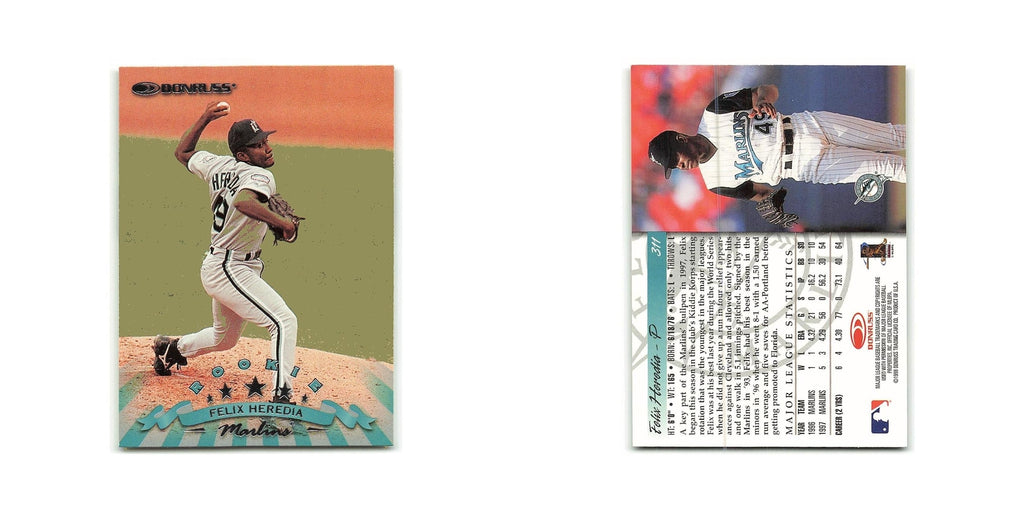 Felix Heredia Rookie 1998 Donruss #311 Florida Marlins Baseball Card NM