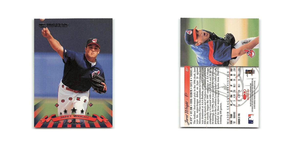 Jaret Wright Rookie 1998 Donruss #81 Cleveland Indians Baseball Card NM